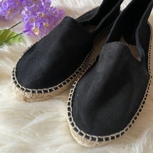 NWOT Saks Fifth Avenue Suede Espadrilles.